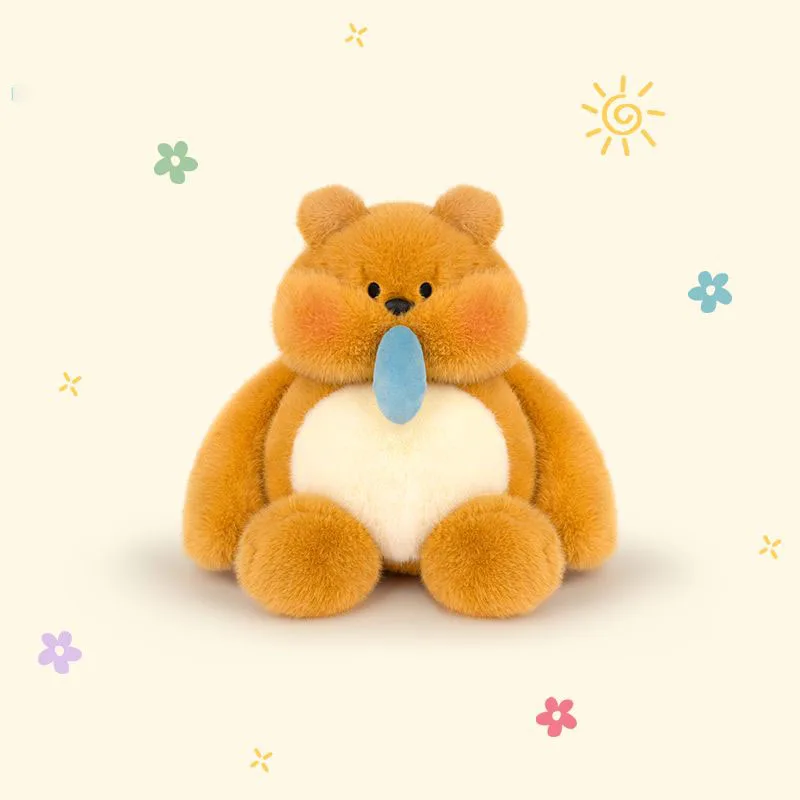 

Cute Snot Bear Plush Toy Soft Stuffed Fluffy Bear Doll Creative Funny Stuffed Animal Pillow Novelty Gift for Kids and Adults