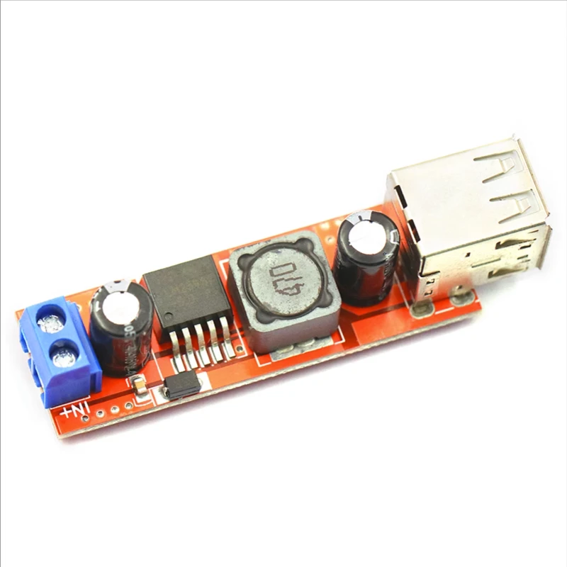 Voltage Reducing and Stabilizing Power Module Board with Dual USB Output 9V/12V/36V To 5VDC-DC for Car Charging 3A