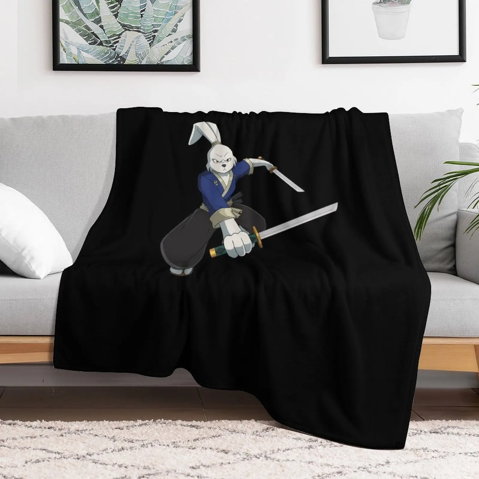 

usagi yojimbo Throw Blanket Bed Fashionable Blankets For Bed For Decorative Sofa Large Blankets