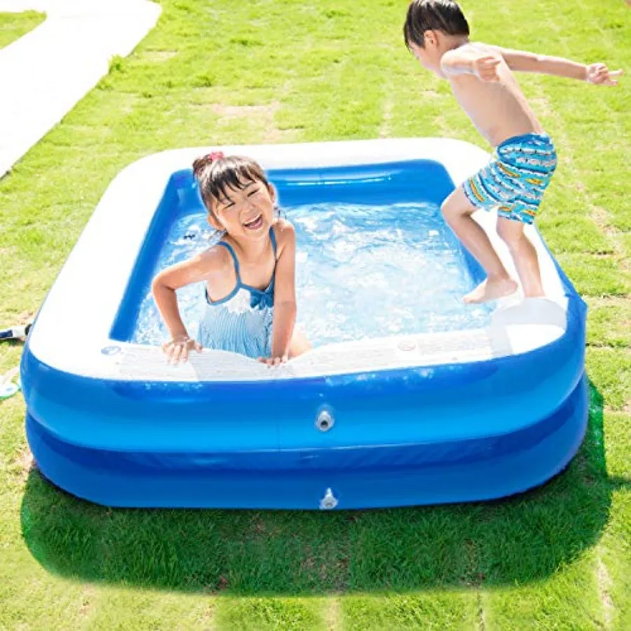 

Inflatable Swimming Pool 79x59x20in Kiddie Pools Family Swim Center for Inflatable Lounge Pool for Kiddie Easy Set for Backyard