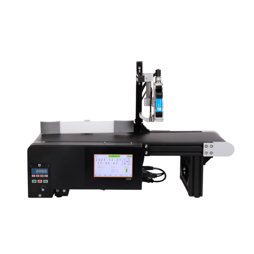 

PA-20P Мини-конвейерная лента Струйная кодировочная машина Алюминий 600 точек на дюйм Автоматическая пластина Tij Многоцветный принтер ПВХ Новая гарантия 1 год