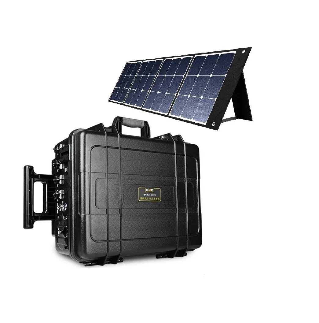 Wholesale high capacity portable solar energy charging station lithium ion battery power supply 2000w portable solar generator