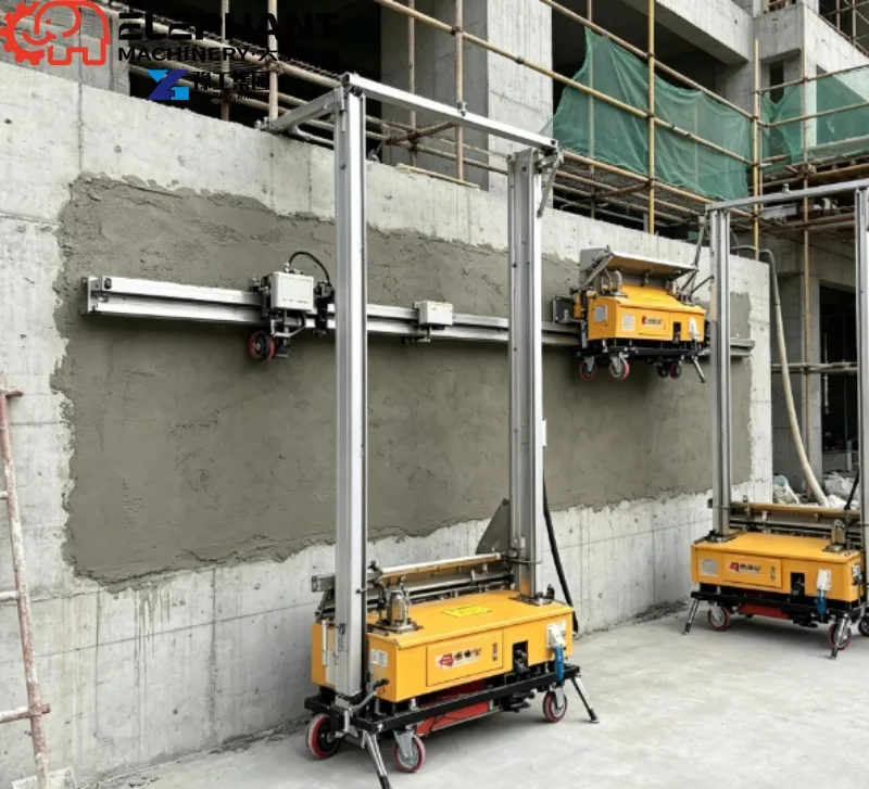 Electric Wall Wiping Machine From China, Automatic Wall Plastering Machine For Interior Cement Mortar Construction