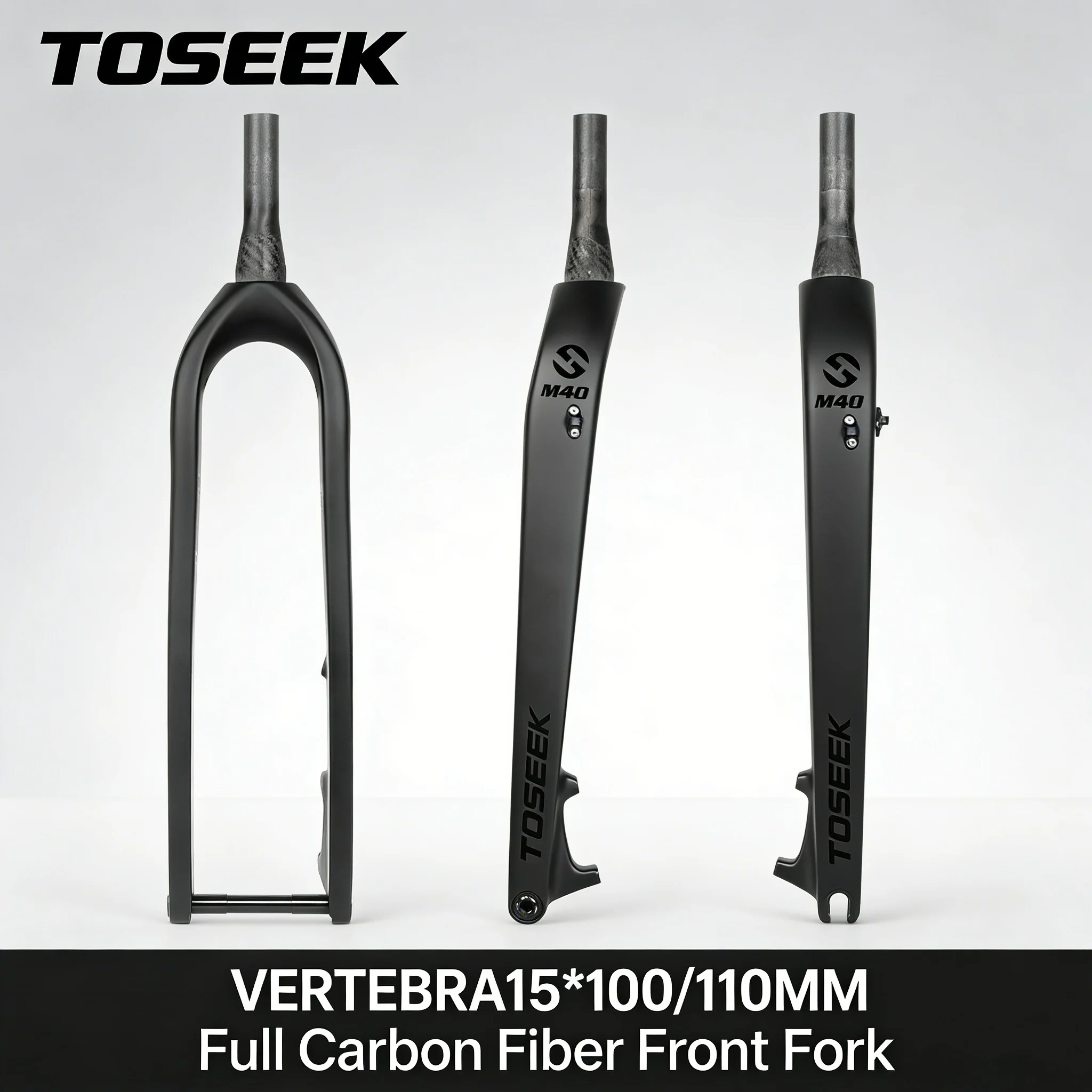 

Велосипедная передняя вилка TOSEEK для горного велосипеда, карбоновая, с дисковым тормозом, BOOST, сквозная ось 15*100/110, полностью скрытая внутренняя проводка тросов
