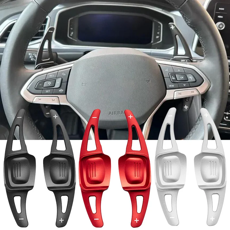 

2 шт. автомобильное рулевое колесо, прочный алюминиевый сплав для Volkswagen VW Tiguan с 2019 года, детали сборки C-Trek Golf 8 MK8