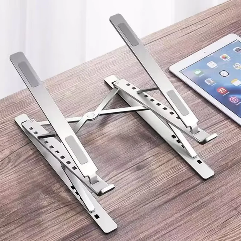 Macbook Laptop Stand Folding Adjustable Aluminum Computer Pc Tablet Stand Notebook Tablelaptop Holder Heat Dissipation image 5