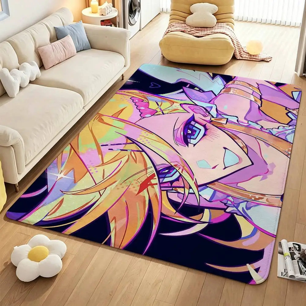 Cute P-Panty Anime Soft Comfortable Short Plush Rug Carpet mat Anti‑Slip Floor Mat Machine Washable Home Decor