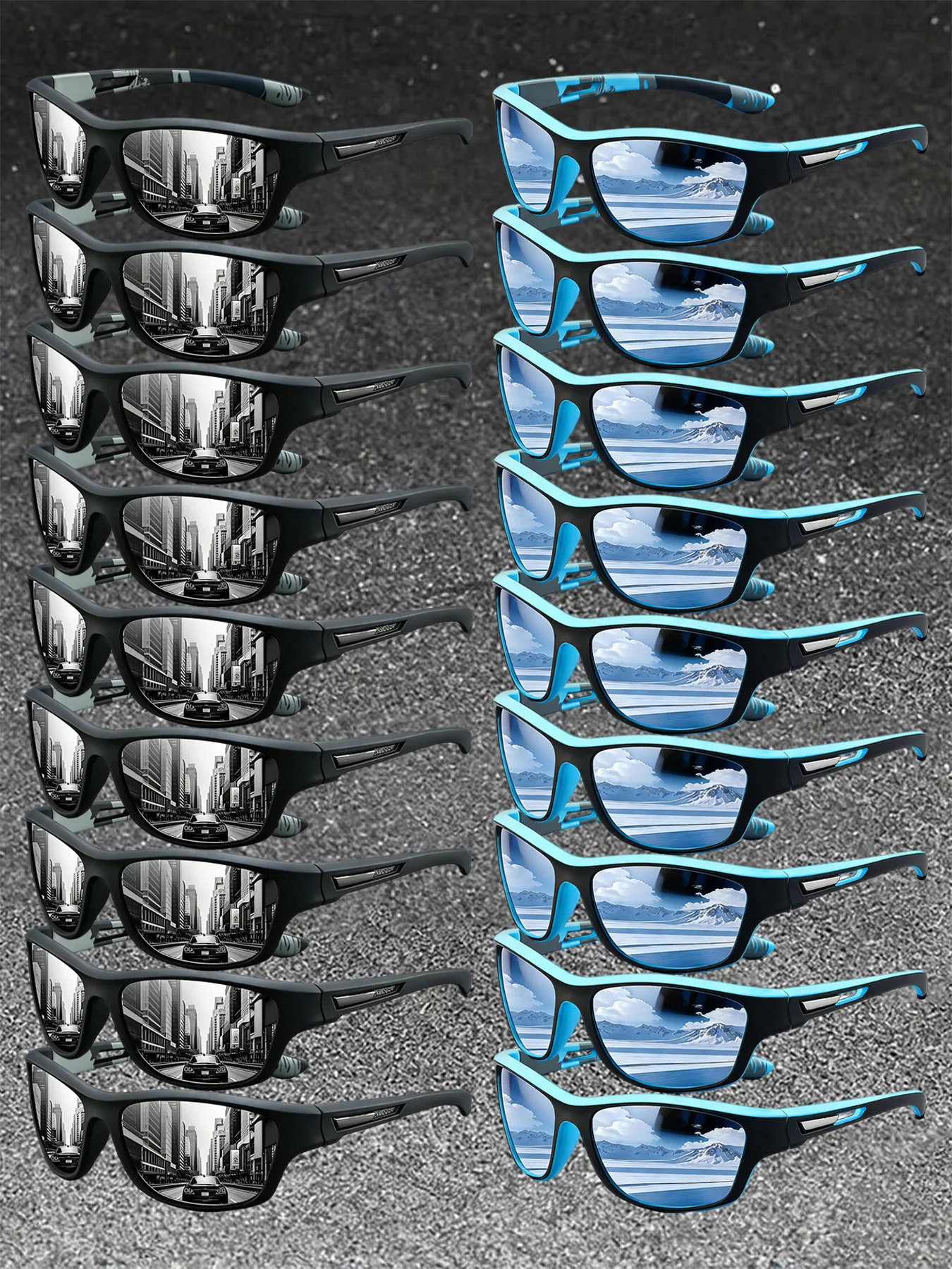 AliExpress WSZ 18PCS Camouflage Frame Eyewear Driving Fishing Leisure Sports Men Women Cycling Mountaineering Fashion Vintage Sport Sun Glasses