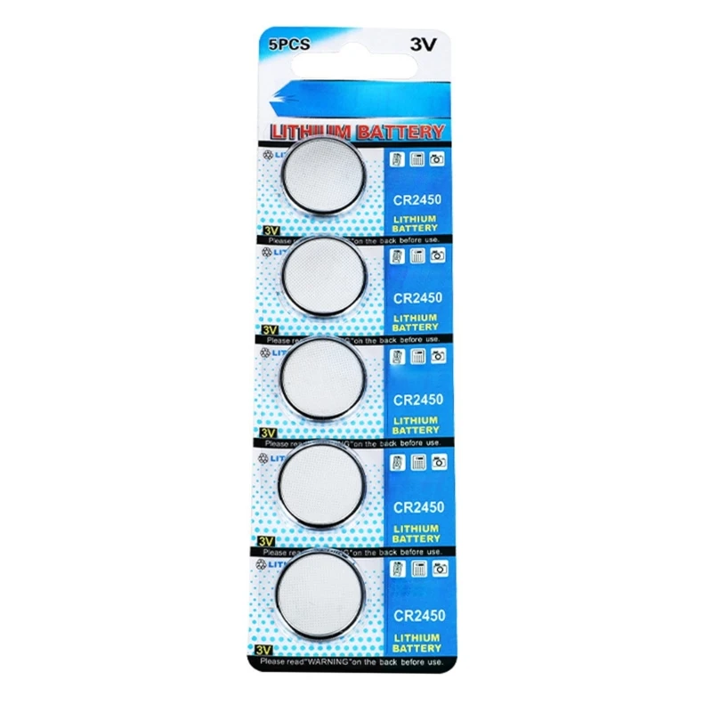 Long Last Power CR2450 Lithium 3V Button Cells CR2450 3V Lithium Coin Batteries for Consistent Power in Electronics