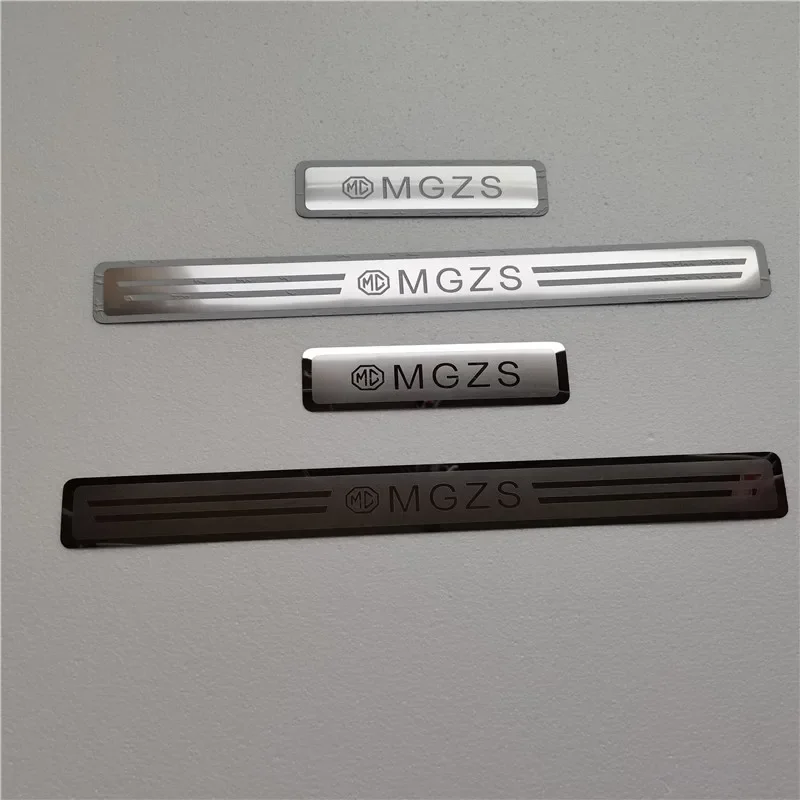 Per MG ZS 2017-2023 piastra di protezione soglia auto ultrasottile in acciaio inossidabile pedale di