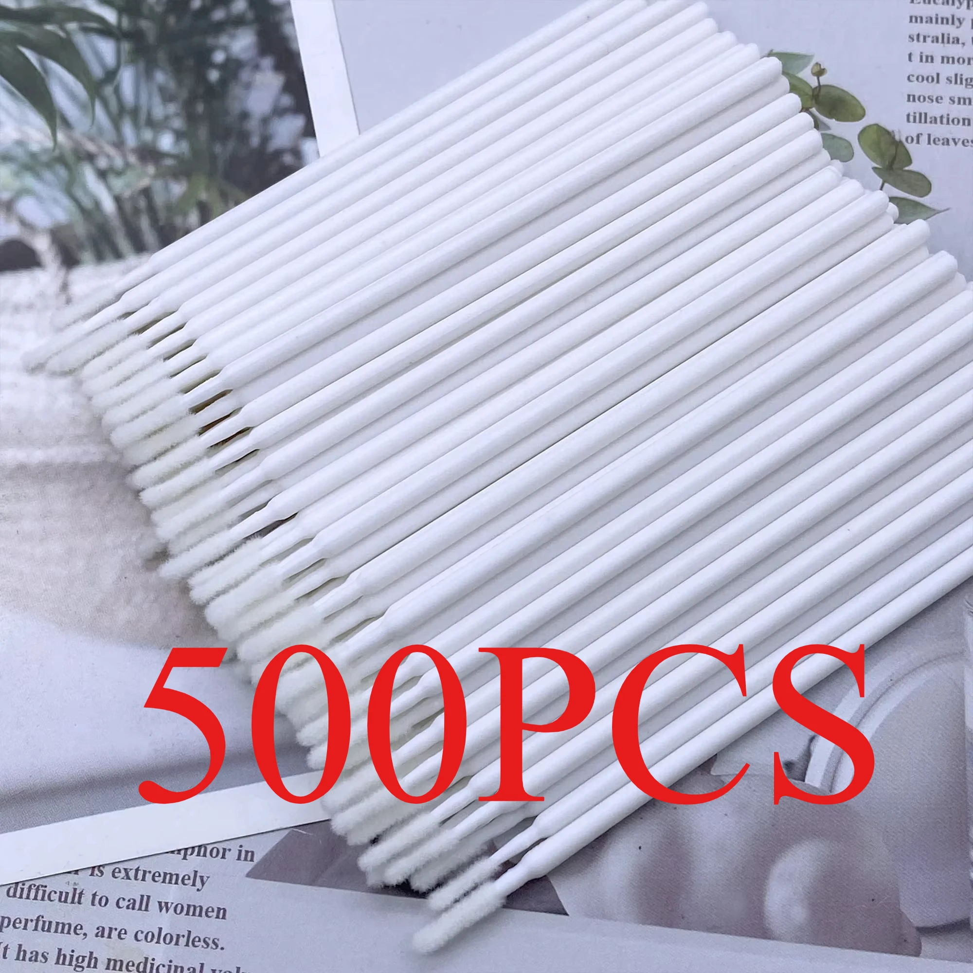 100/500 Stuks Wimper Reinigingsborstel Lash Extension Micro Wattenstaafje Individuele Wimpers Microbrush Makeup Clean Remover