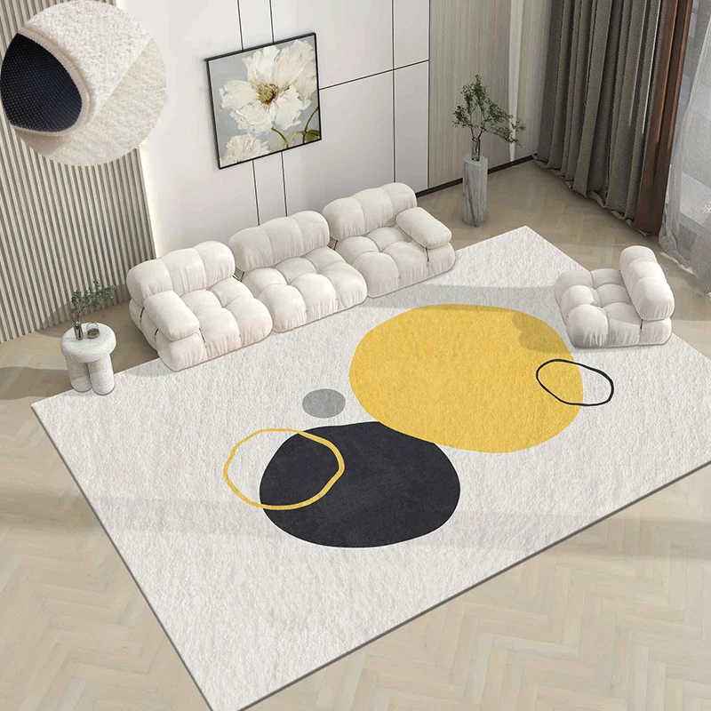 Ins Style Bedroom Bedside Carpet Modern Simplicity Living Room Rugs Home Balcony Non-slip Carpets Large Area Room Decoration Rug