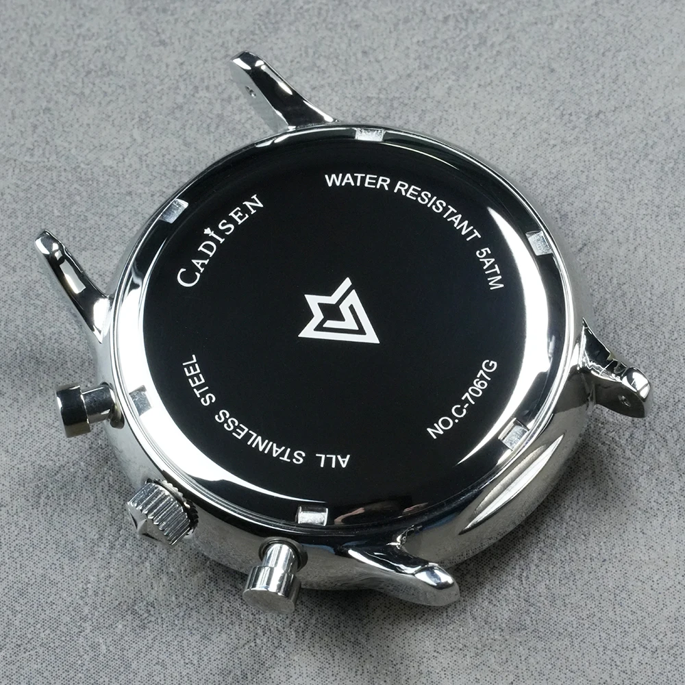 CADISEN جديد كرونوغراف ساعة كوارتز رجالية أفضل الساعات الفاخرة للرجال ميوتا 0S10 AR مرآة مقاوم للماء قماش ساعة يد رجالي #2