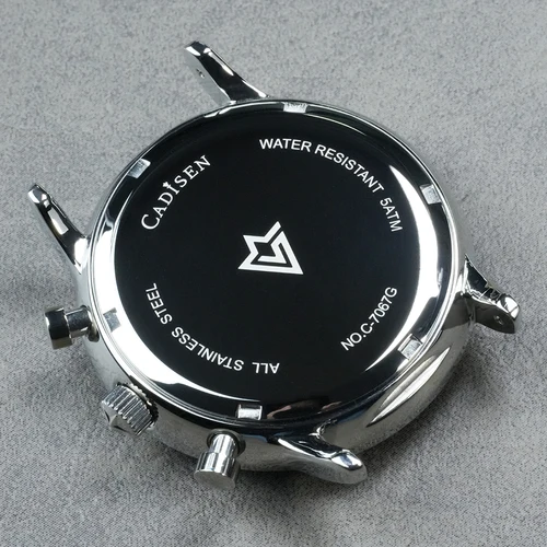 Imagen 2 del producto Reloj CADISEN nuevo cronógrafo de cuarzo para hombre, relojes de lujo para hombre MIYOTA 0S10 AR, reloj de pulsera de lona resistente al agua con espejo para hombre