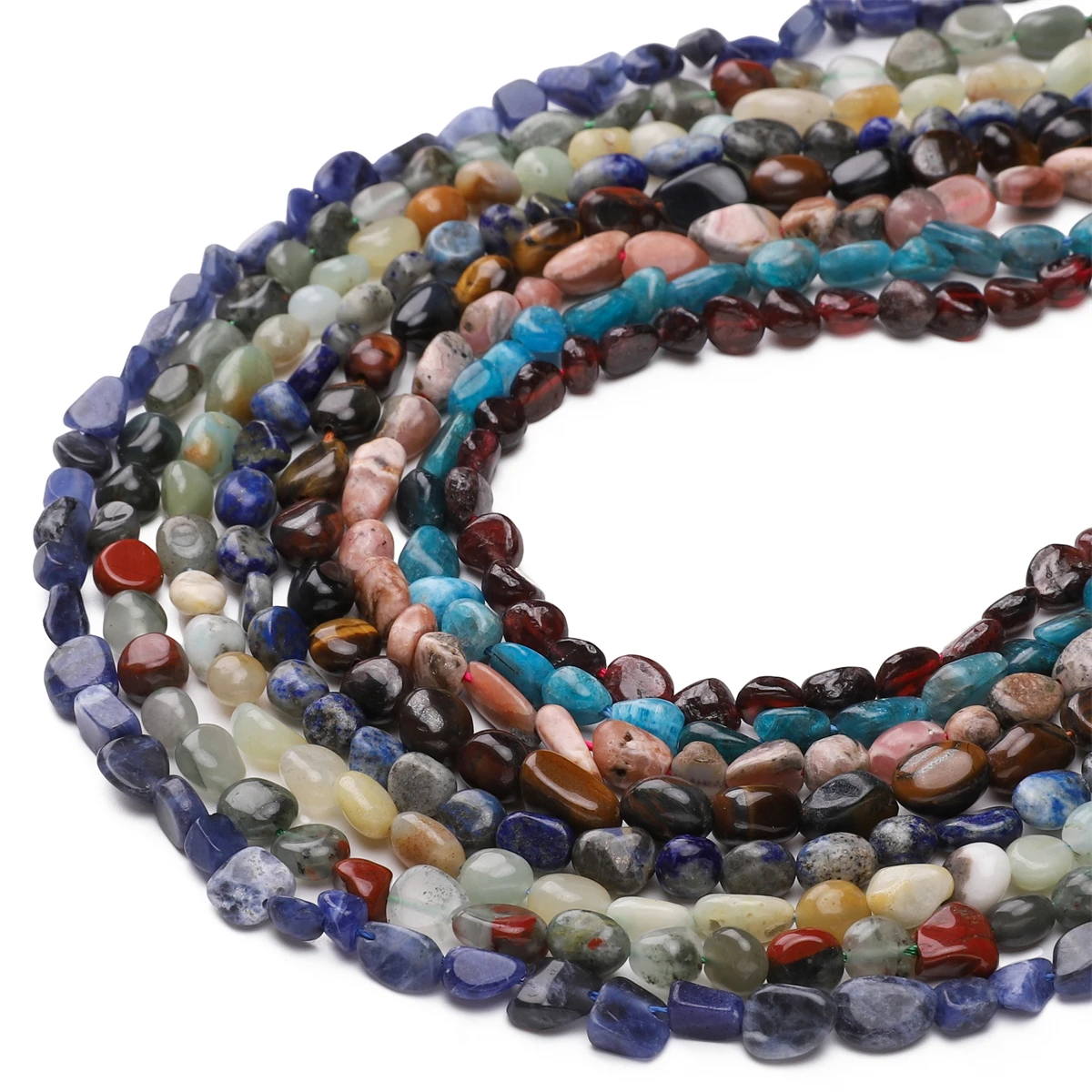 Natürliche 5-8 mm unregelmäßige Nuggets-Perlen, lose Abstandsperlen, Calcit-Steinperlen für die Schmuckherstellung, DIY-Armband, Halskette, Zubehör – Detail 2