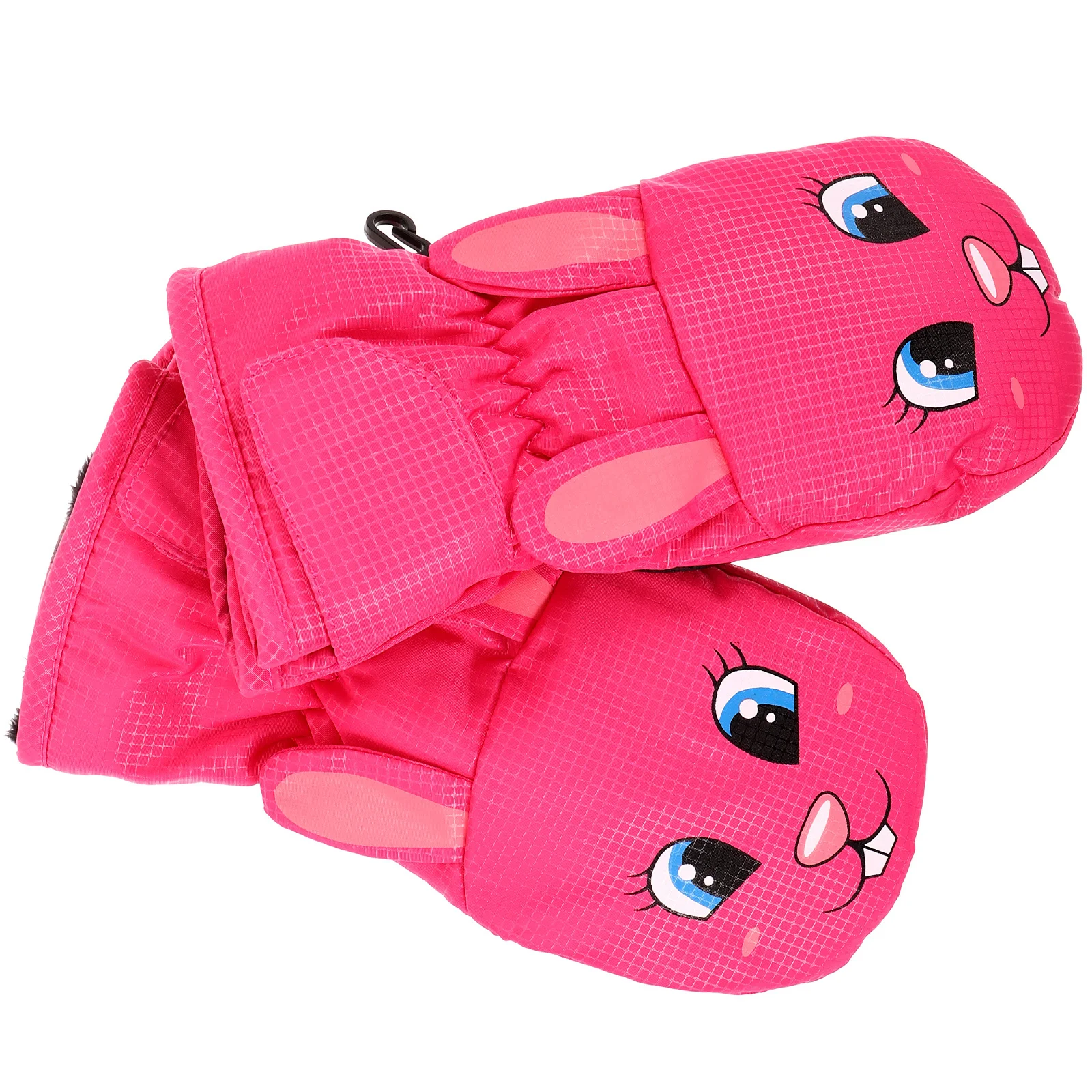 1 par de guantes de esquí manoplas de nieve cálidos a prueba de viento guantes para deportes de invierno palma antideslizante para esquiar snowboard