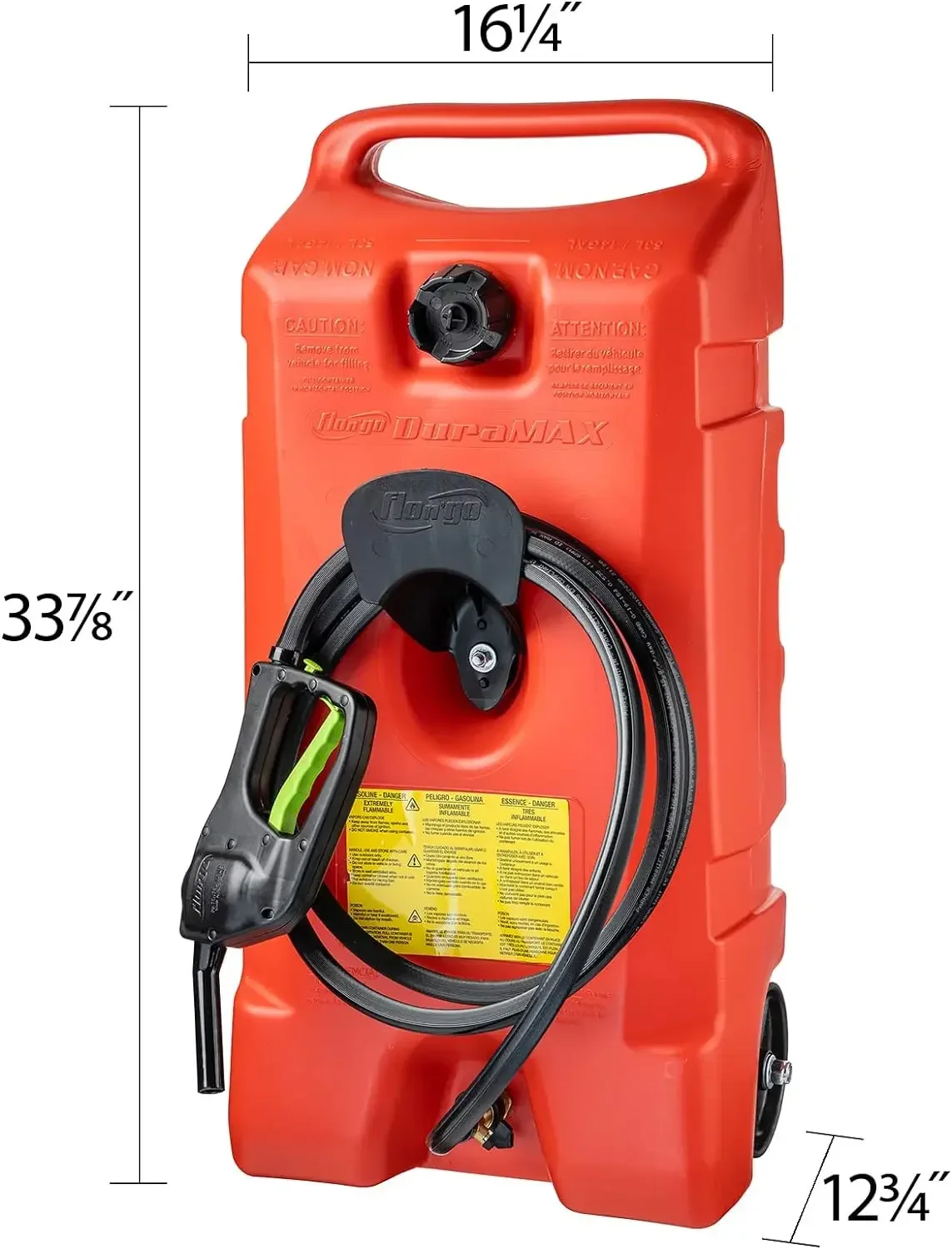-For Flo N' Go Duramax-Caddie Portable Pour Conteneur De Carburant Précieux, 14 Gallons, Pompe À Siphon De
