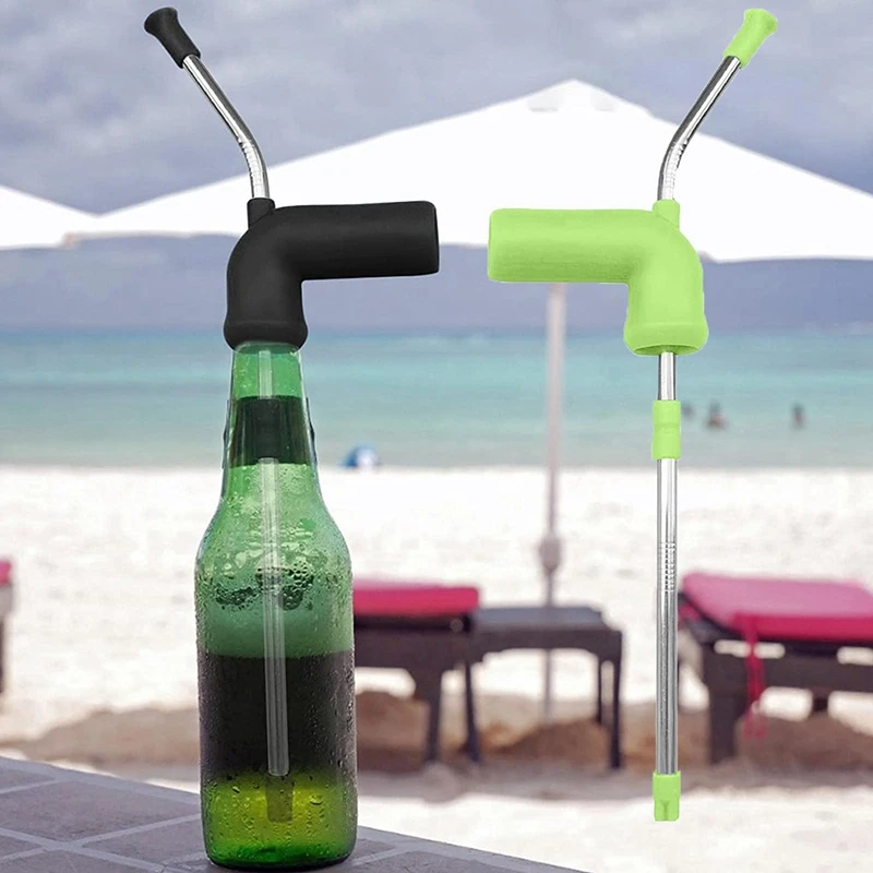 2Pcs Beer Snorkel Double Beer Snorkel Creative Drinking Snorkel Drinking Beer Snorkel For Bar Entertainment Festivals