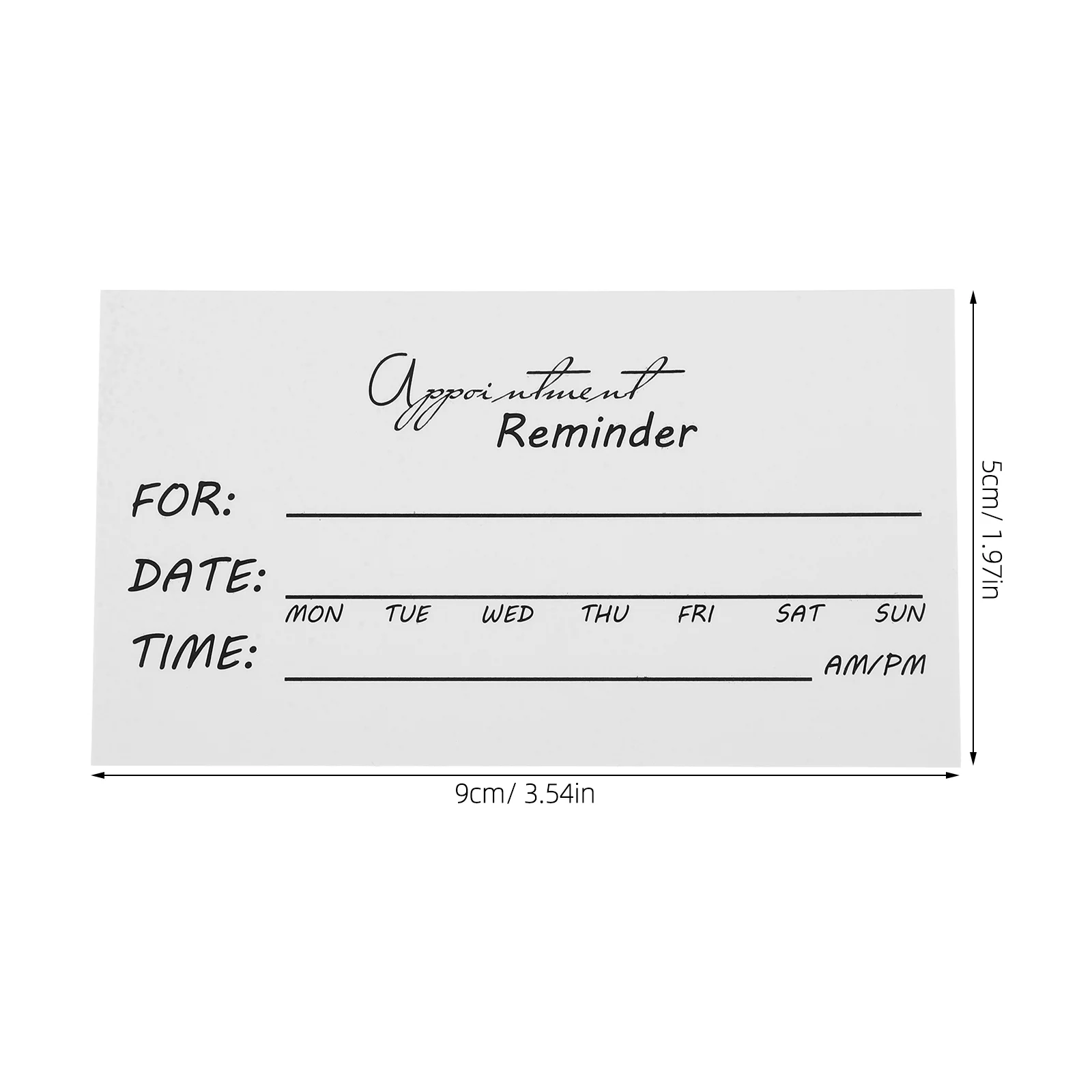 Carte de Rappel de Rendez-vous, Cartes Créatives en Papier, 50 Pièces