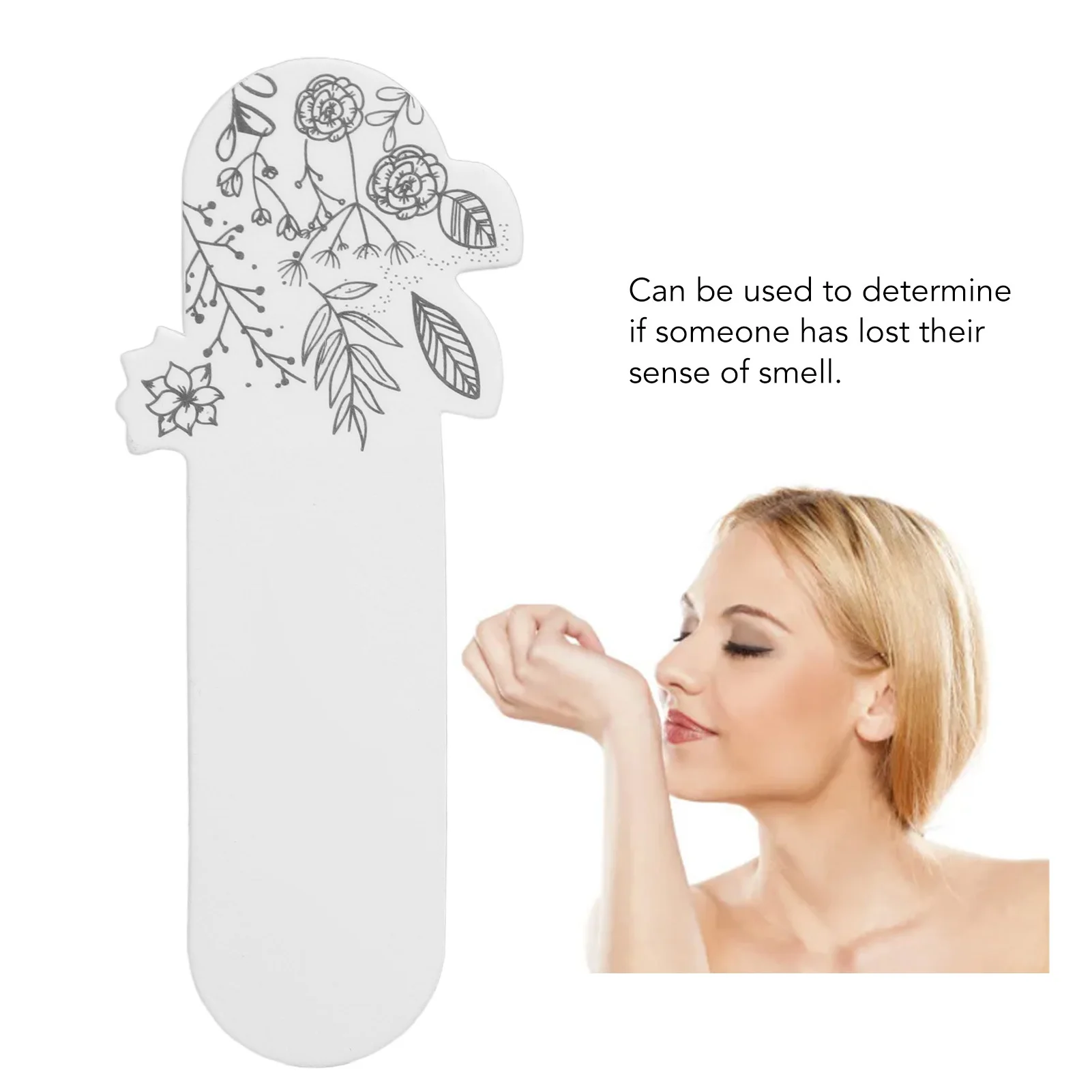 

100 шт. белых тестовых полосок с цветочным принтом для эфирных масел, одноразовые полоски для тестирования ароматерапии для домашнего и профессионального использования