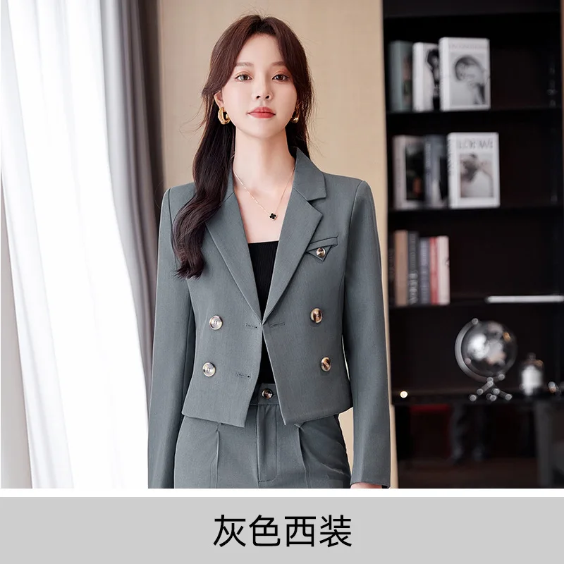 Short Suit Coat for Women2024Spring New Fashion Commuter Small Casual Temperament Professional Tailored Suit Suit