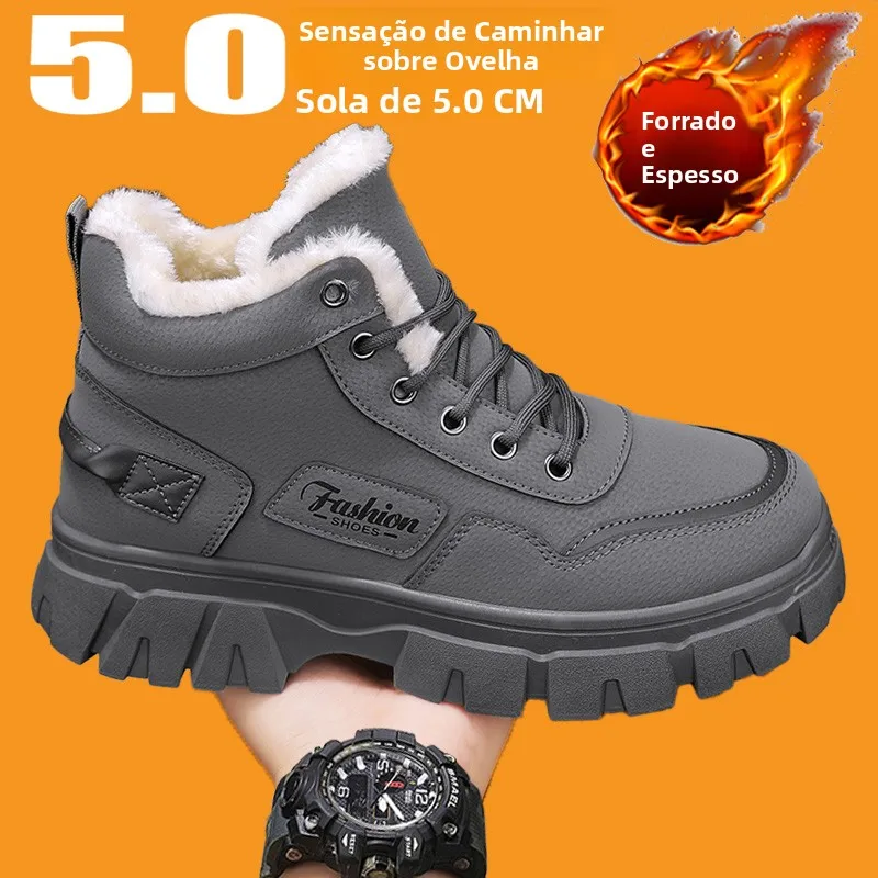 bottes-d'hiver-pour-hommes-northeast-doublees-de-polaire-epaisse-chaussures-d'exterieur-chaudes-et-anti-froid-bottes-courtes-decontractees-en-cuir-pu