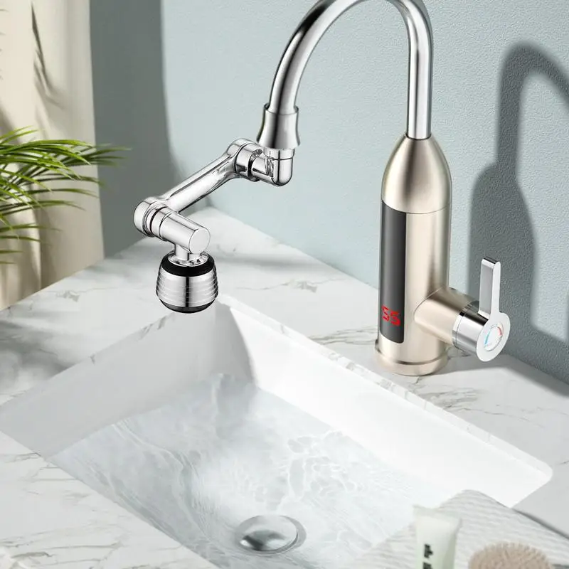 

Rotatable Extension Faucet Sprayer Head Faucet Extender Universal Bathroom Tap Extend Adapter Swivel Faucet For Bathroom Sink