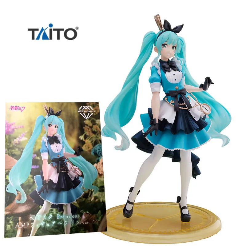 Stock Original Genuine TAiTO Hatsune Miku ARTIST MASTERPIECE AMP Taito Miku 21CM PVC Action Anime Figure Model Toys Doll Gift