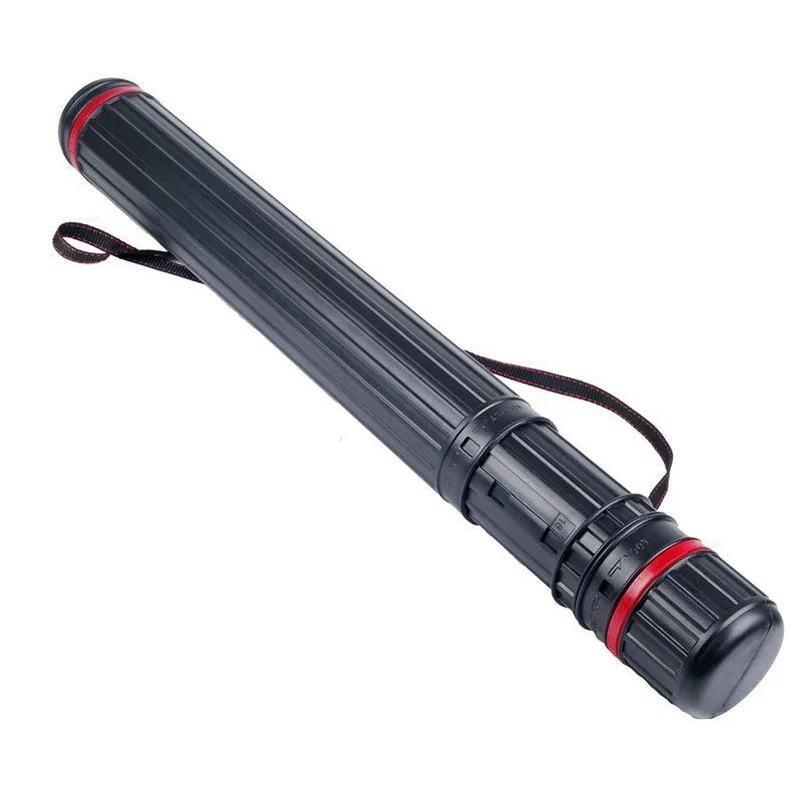 Soporte de flecha telescópico de PE de 64cm-108cm, aljaba de caza de tubo para 20 Uds de flechas con correa trasera ajustable, estante de flecha