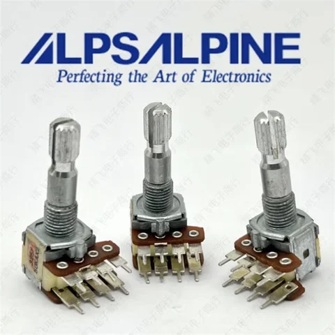 1 PCS Japan ALPS 12 Precision Dual Potentiometer 50KA * 2 Amplifier Car Audio Potentiometer 8 Pin