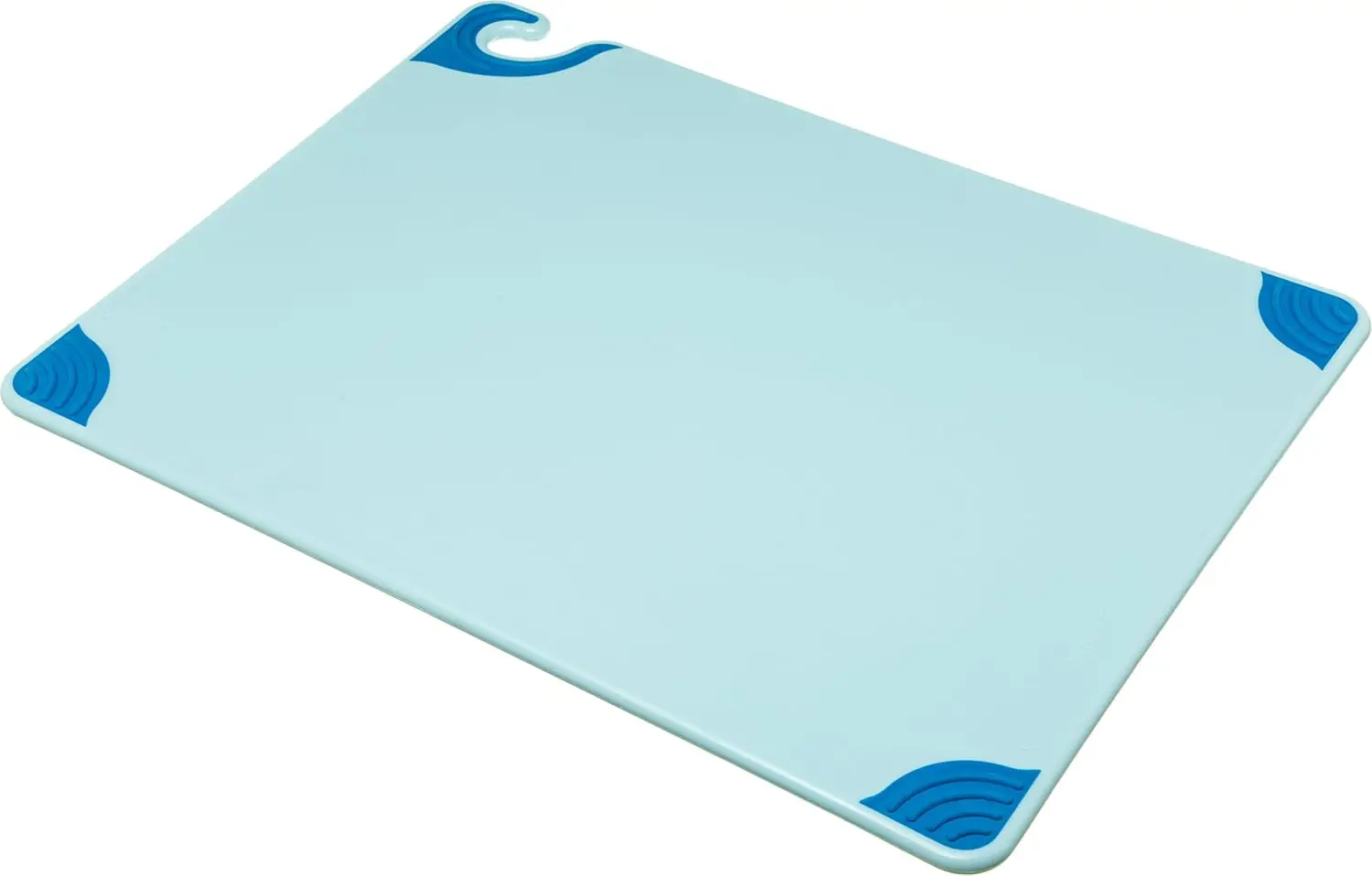 

Saf-T-Grip Plastic Cutting Board with Safety Hook, 18" x 24" x 0.5", Blue