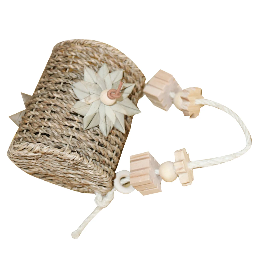 

Parrot Nest Straw Swing Drill Barrel Chew Bed Hammock Bird Cage Toy Pet Supplies Household Accessories