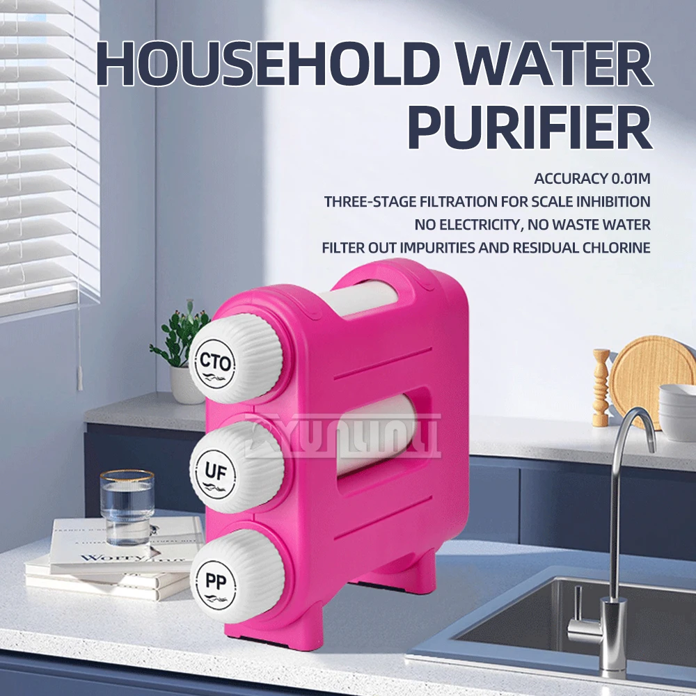 

Household 3 Stage Water Purifier High Quality Drinking Reverse Osmosis Water Purifier Tap Water Filter