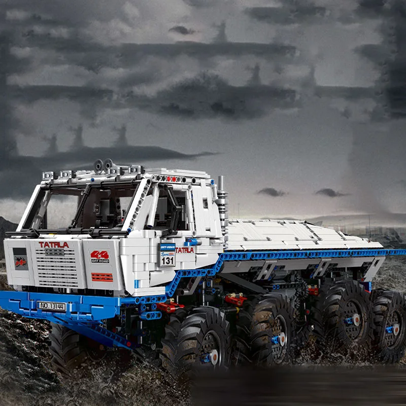 Remote control technology, off-road vehicle tires, heavyweight 1:14, high difficulty assembling building block toys