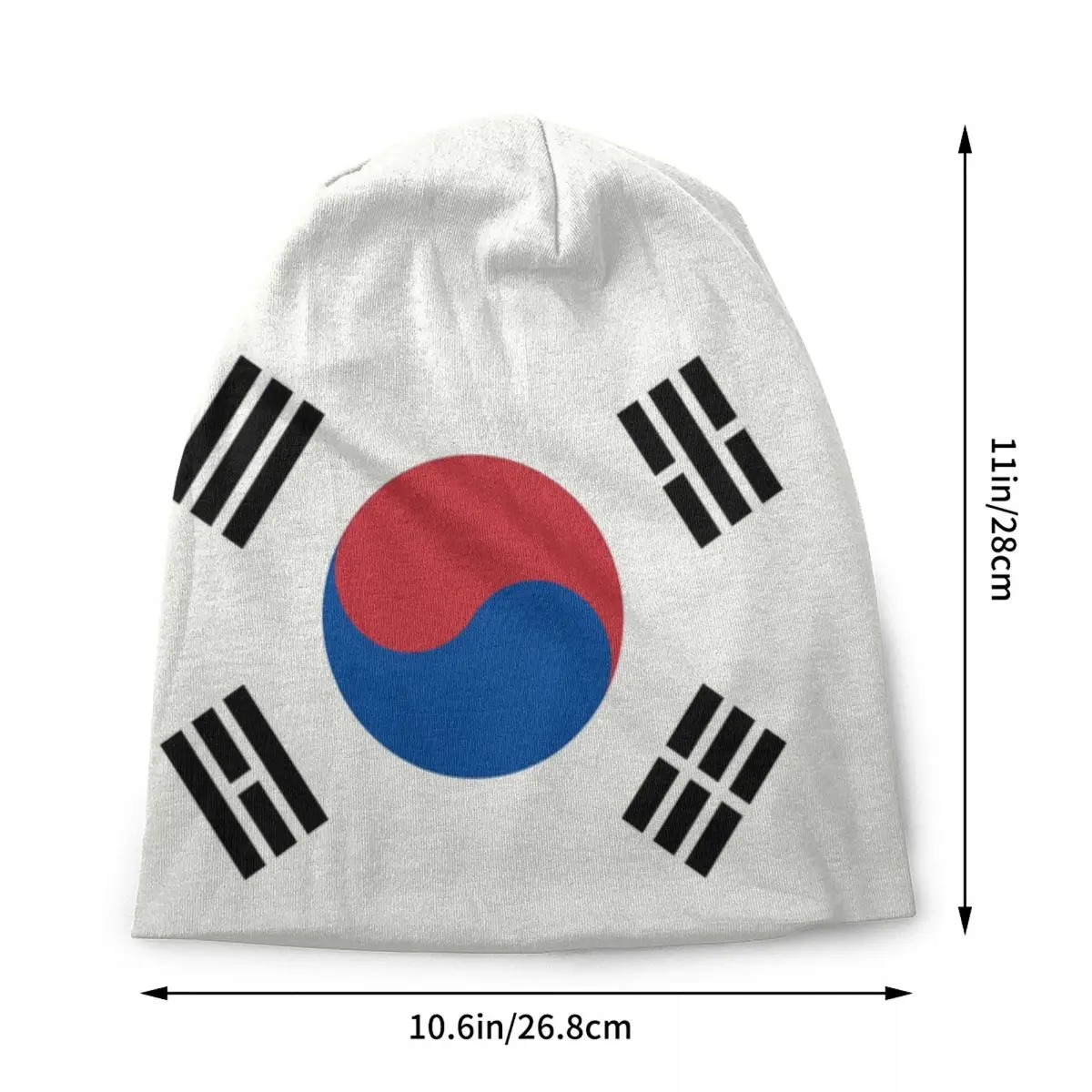 South Korea Flag Bonnet Hats Street Knitting Hat For Men Women Winter Warm Skullies Beanies Caps