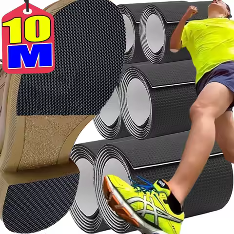 Mute Cushion Anti-slip Sole Shoes Patch Self Adhesive Cuttable Grid Pattern Soles Sticker Anti Wear Silent Tape Shoe Accessories