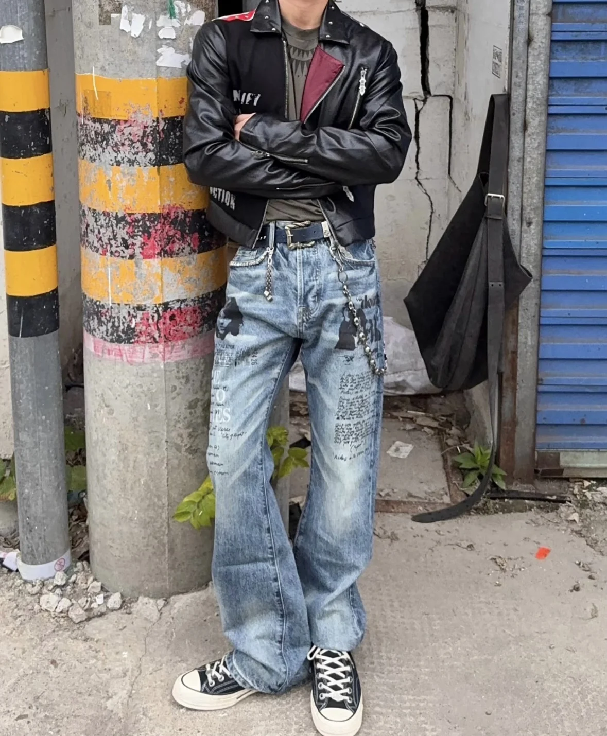 Hysteric glamour hysterical rivet rock style jeans
