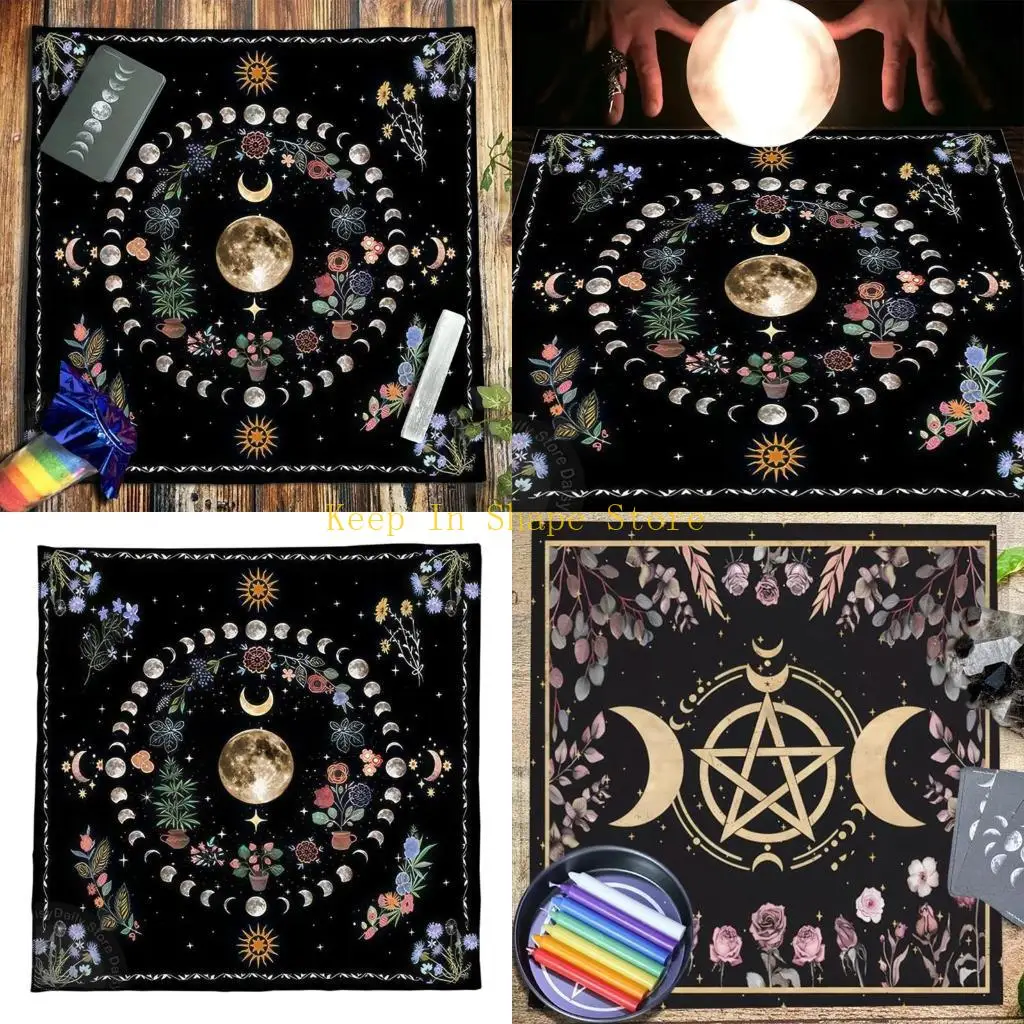 

U1JC Cover Cover Astrology Oracles Game Mat Square Form