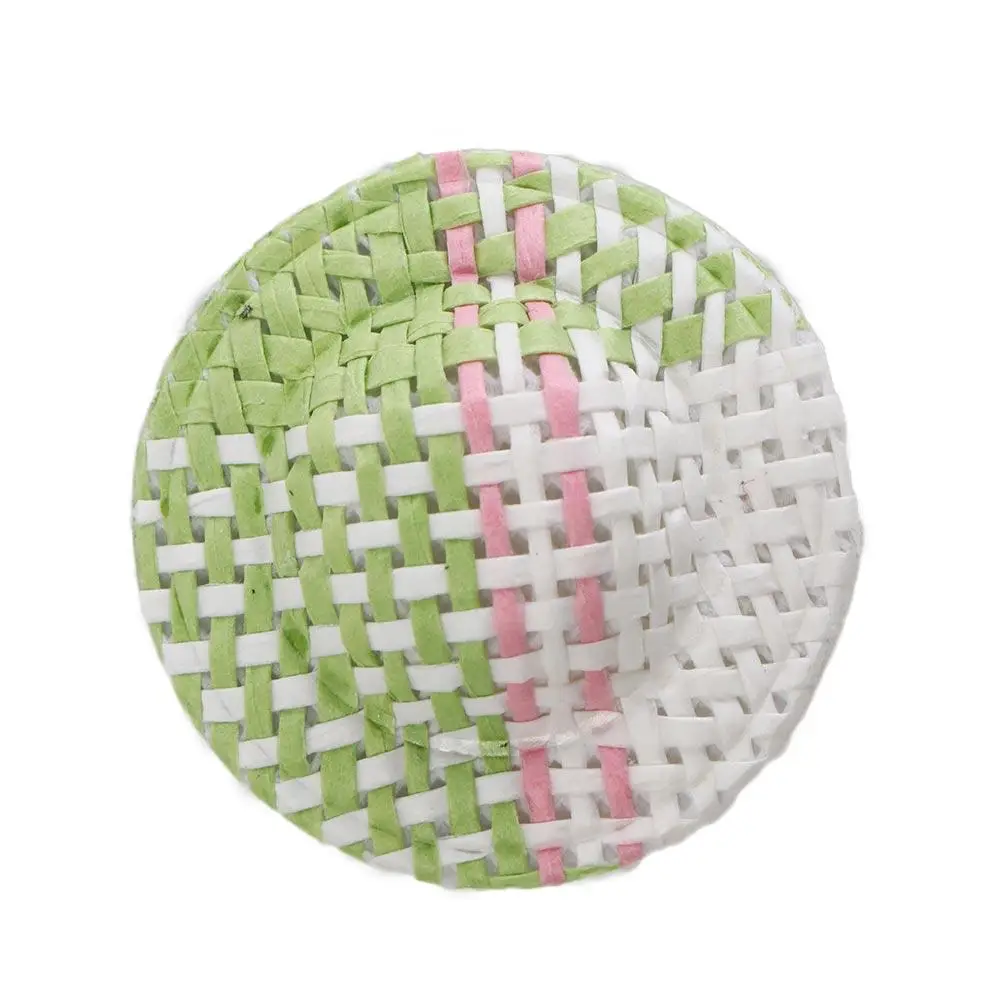 Petite casquette en coton de Styles mixtes, 10 pièces, Mini chapeau en coton de couleurs mélangées, artisanat de bricolage, ornement de maison tissé à la main, cadeau pour filles