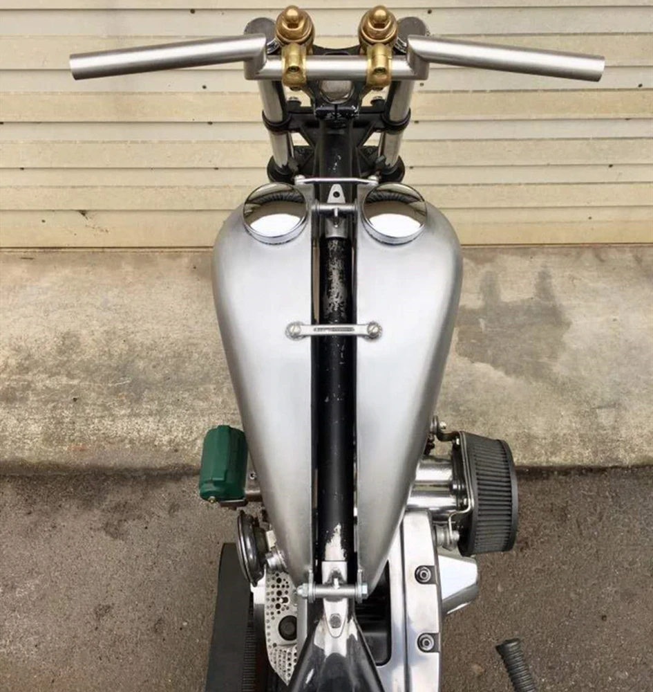 7 L Motorcycle Petrol Gas Tank Universal Vintage Tensile Steel Modified Can With Cap Switch For All Model Motorbike