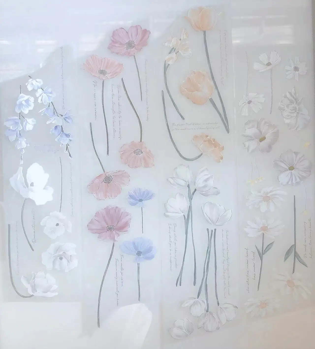 

Vintage Path Among Flowers Floral Washi PET Tape for Planner Card Making DIY Scrapbooking Plan Decorative Sticker