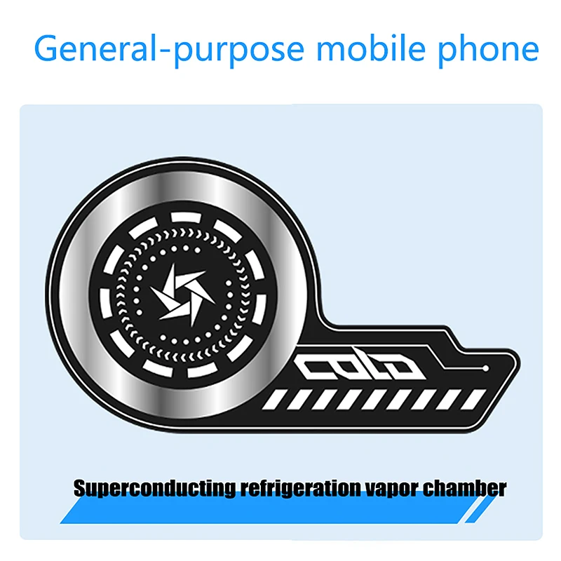 Cell Phone Cooler Plate Ultra-thin Radiator Heat Sink with Extended Cooling Area Radiating Sticker for Gaming Cooling Accessory