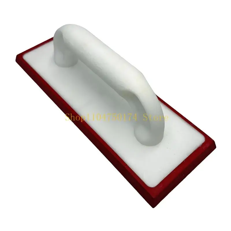 Tile Grout Float Hand Finishing Tool with Rectangular Base and Raised Handle, 25 x 9.3 x 8 for Wall Repair Work Top Sale