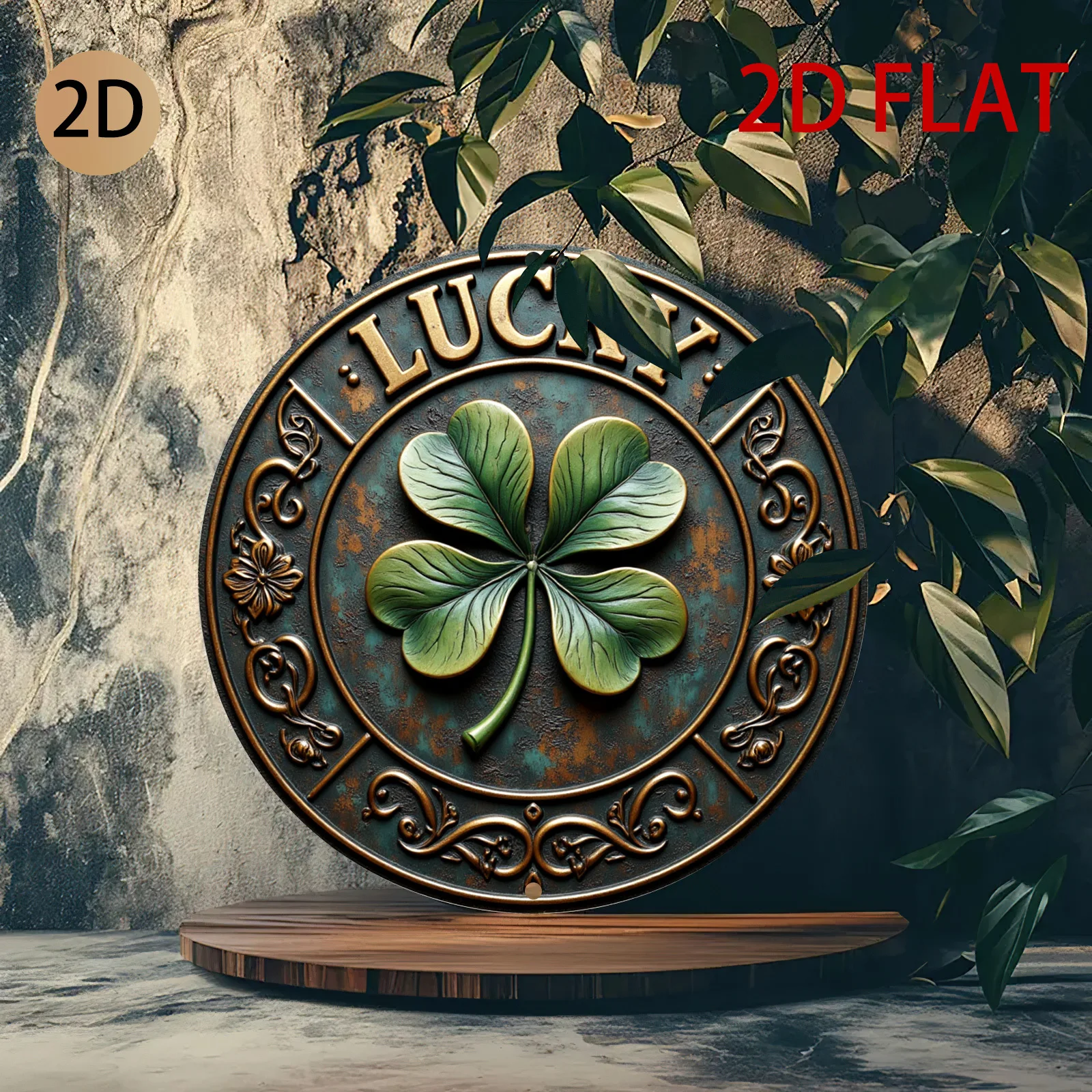 Vintage Rustic Metal Lucky Clo – Home Decor Logo recenzja i cena