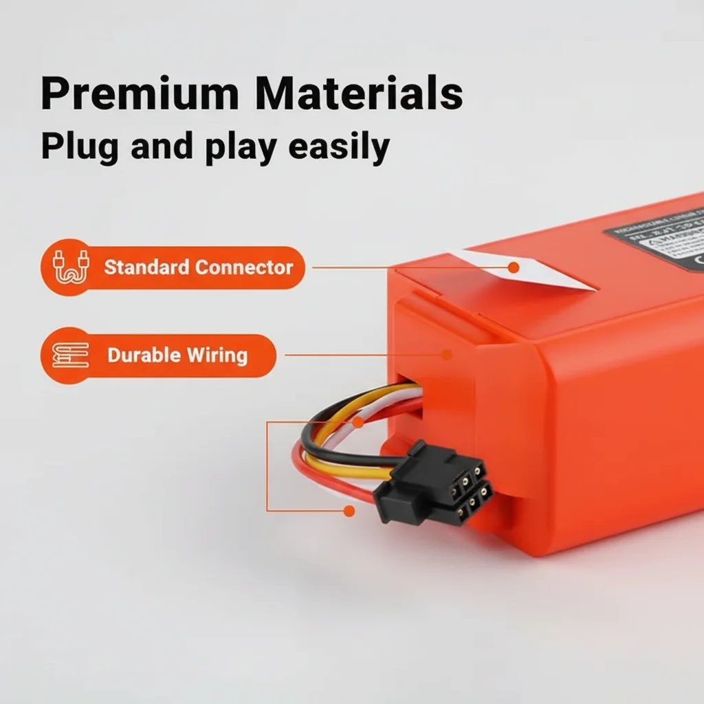 2026 14.4V Li-ion Battery Robotic Vacuum Cleaner Replacement Battery for Xiaomi Robot Roborock S50 S51 S55 Accessory Spare