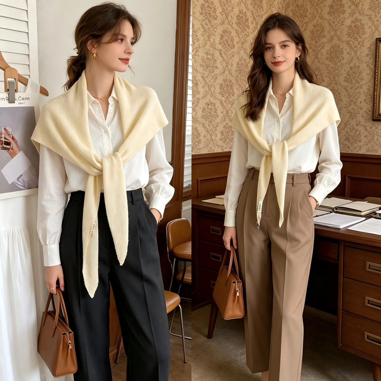 

1 piece of 2026 new knitted large shawl women's solid color cool multi-functional triangle towel travel outside with decorative