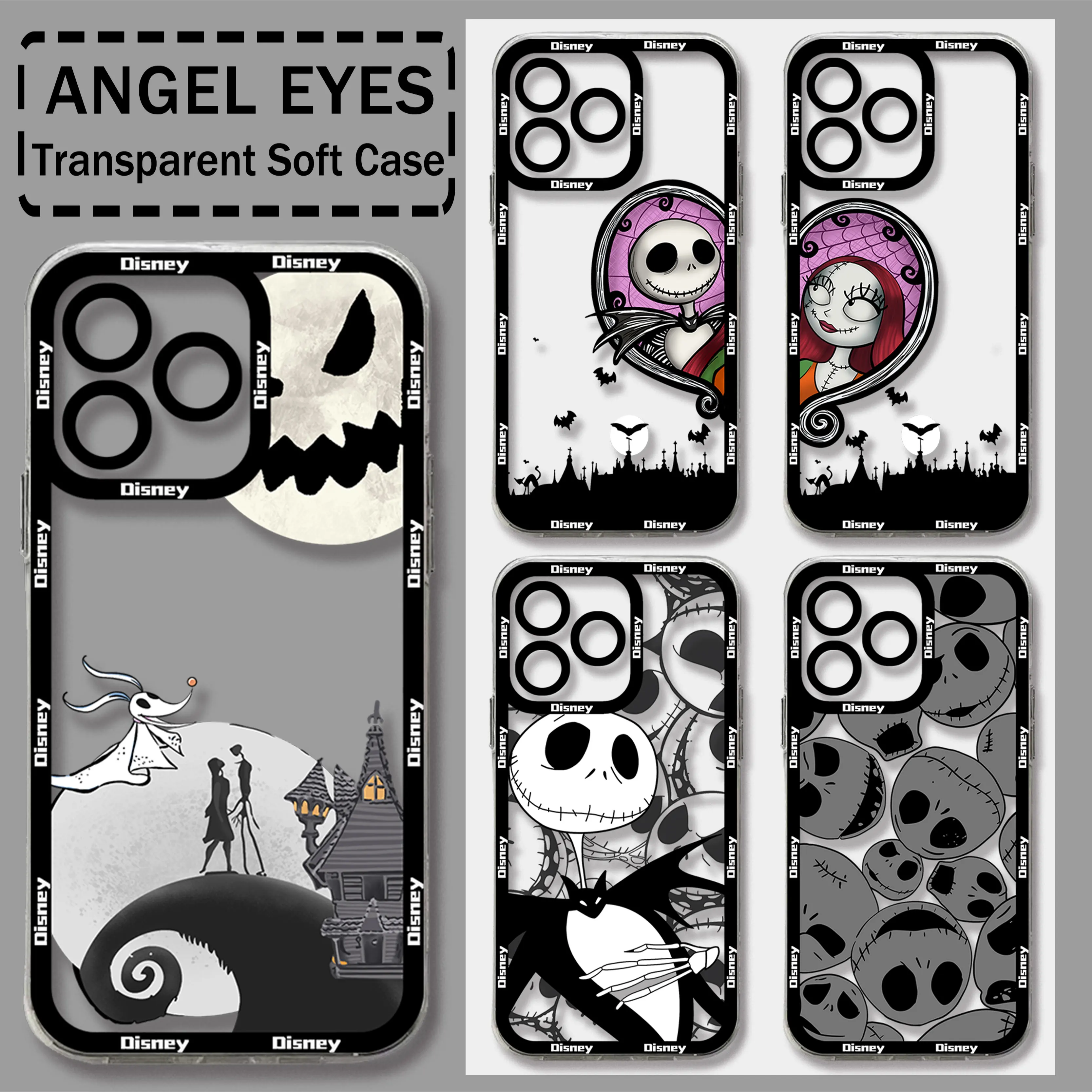 The Nightmares Jacks Disneys Hot Phone Case For Samsung S24 S23 S22 S21 S20 S10 FE Note20 Plus Ultra 5G Clear Soft TPU Cover