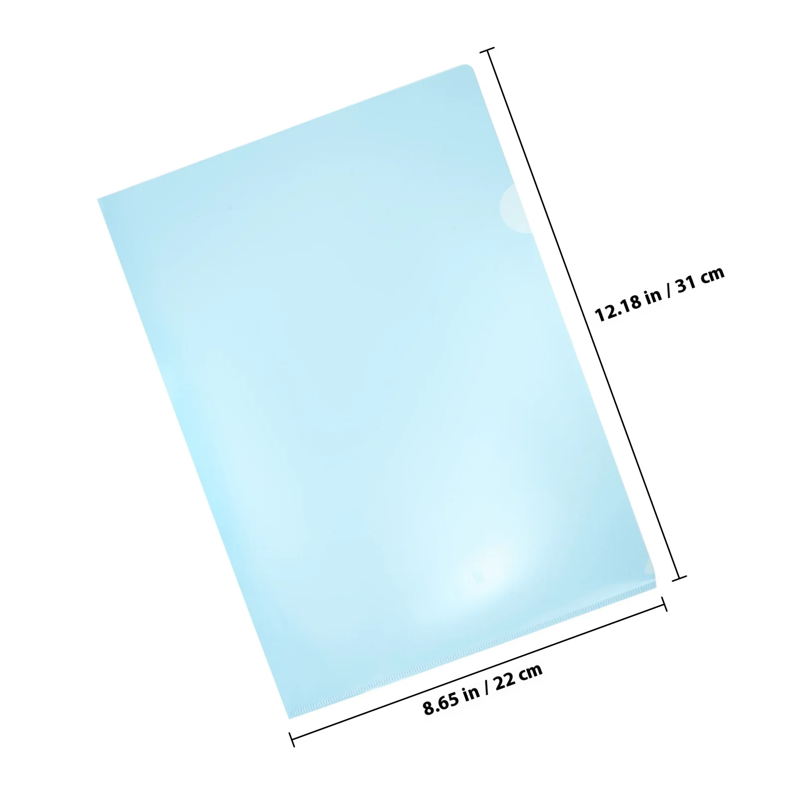 12 قطعة من مجلدات الملفات الواضحة واقيات المستندات البلاستيكية L نوع مفتوح الختم مكتب دراسة منظم تخزين مجلد ملفات واضح