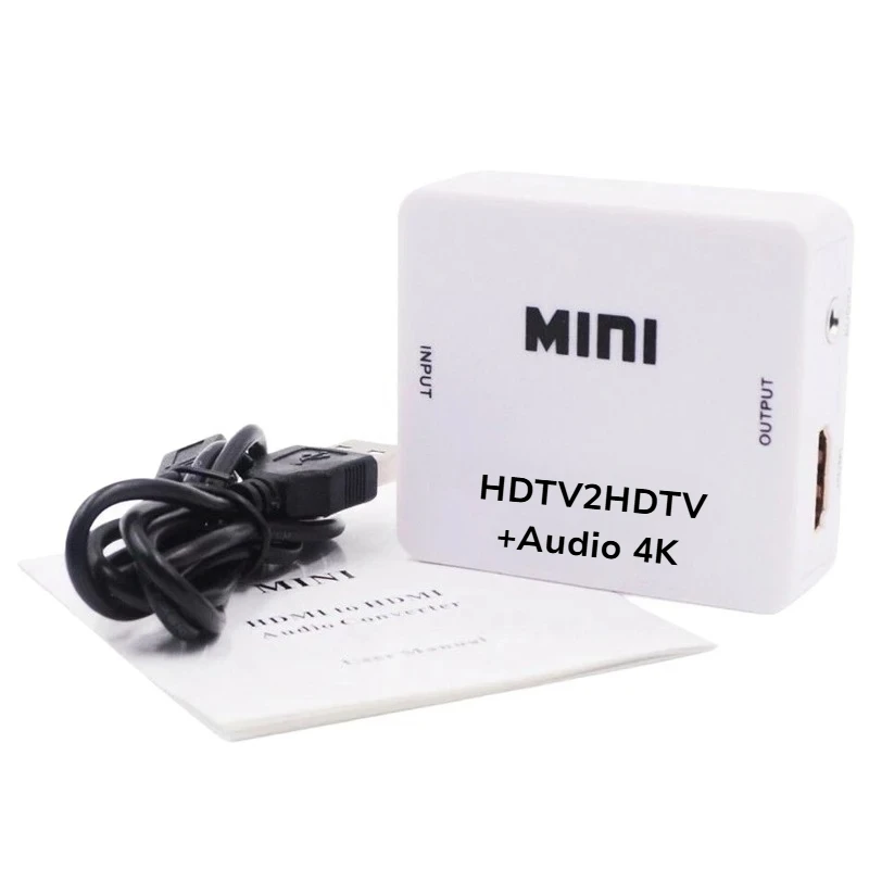 1080P Mini HDMI2HDMI Audio HD Converter HDMI Audio extractor Adapter switcher For PC Laptop HDTV