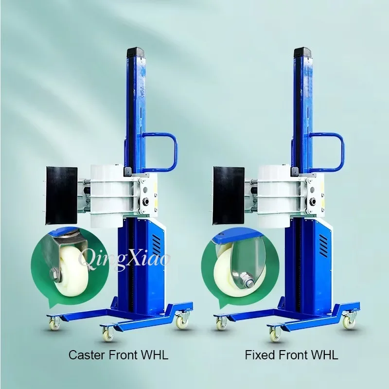 Carbon Steel Mini Single Mast Reel Clamp Lifter Rotary Turner  For Film Paper Roll Rotation Loading Unloading Handling Work